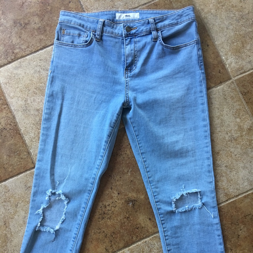 Juniors Girl Women’s Vans Cropped Jeans Size 9/29